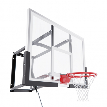 Баскетбольный щит DFC со съёмным регулятором высоты, стекло 6 мм, 120 х 80 см - 5